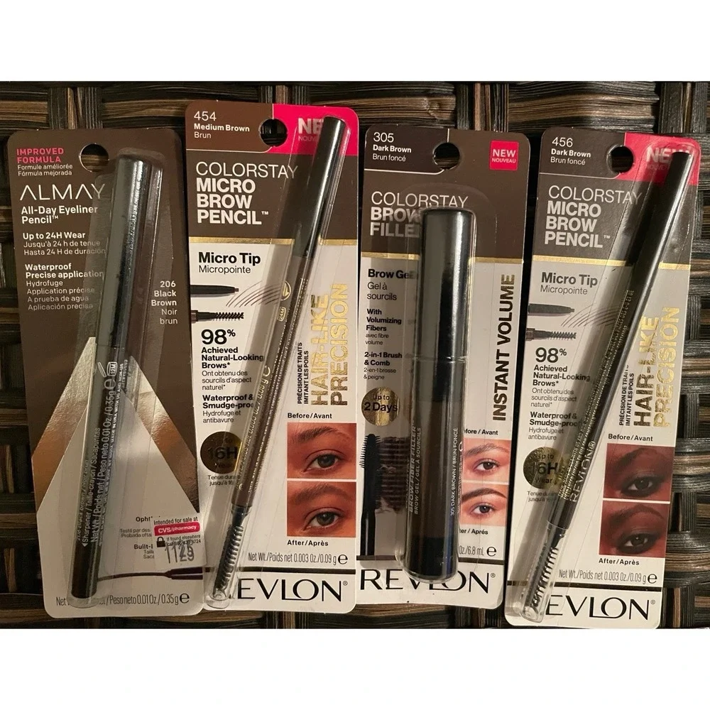 Assorted Eye Pencils, 4 Counts -‎ Brown Shades